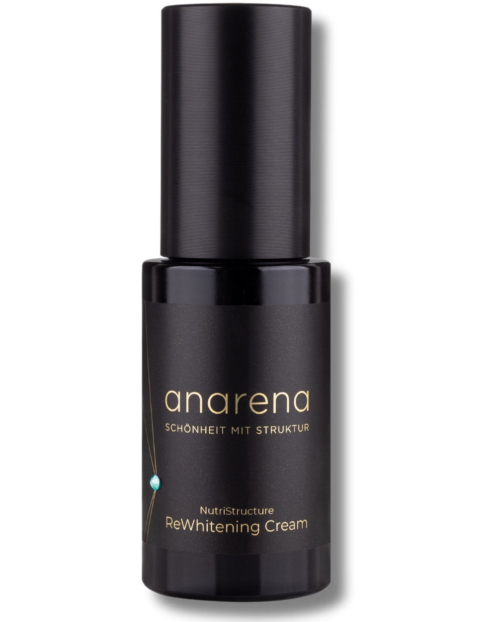 Anarena Rewhitening Cream – aufhellende Gesichtscreme in einer hochwertigen schwarzen Verpackung mit goldenen Details